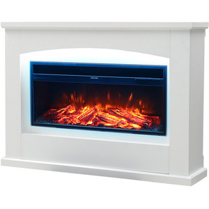 Lifeideas Recessed Electric Fireplace with 7 Backlight Colours 34inch