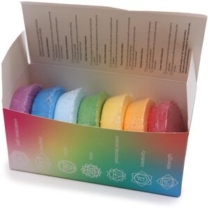 Chakra Bath Fizz Large Box Chakra Harmony  Inner Glow Multicolor