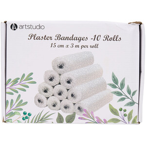 Pack of 10 Plaster Bandage Rolls