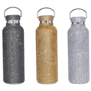 Rhinestone Stainless Steel Insulated Water Bottle