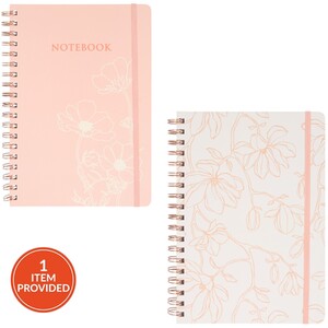 Soft Florals Spiral Notebook B5