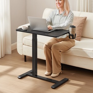 Side Table with Wheels, Mobile Bar Table