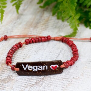 Coco Slogan Bracelets - Vegan, Love  Nature Beaded Stretch Jewelry