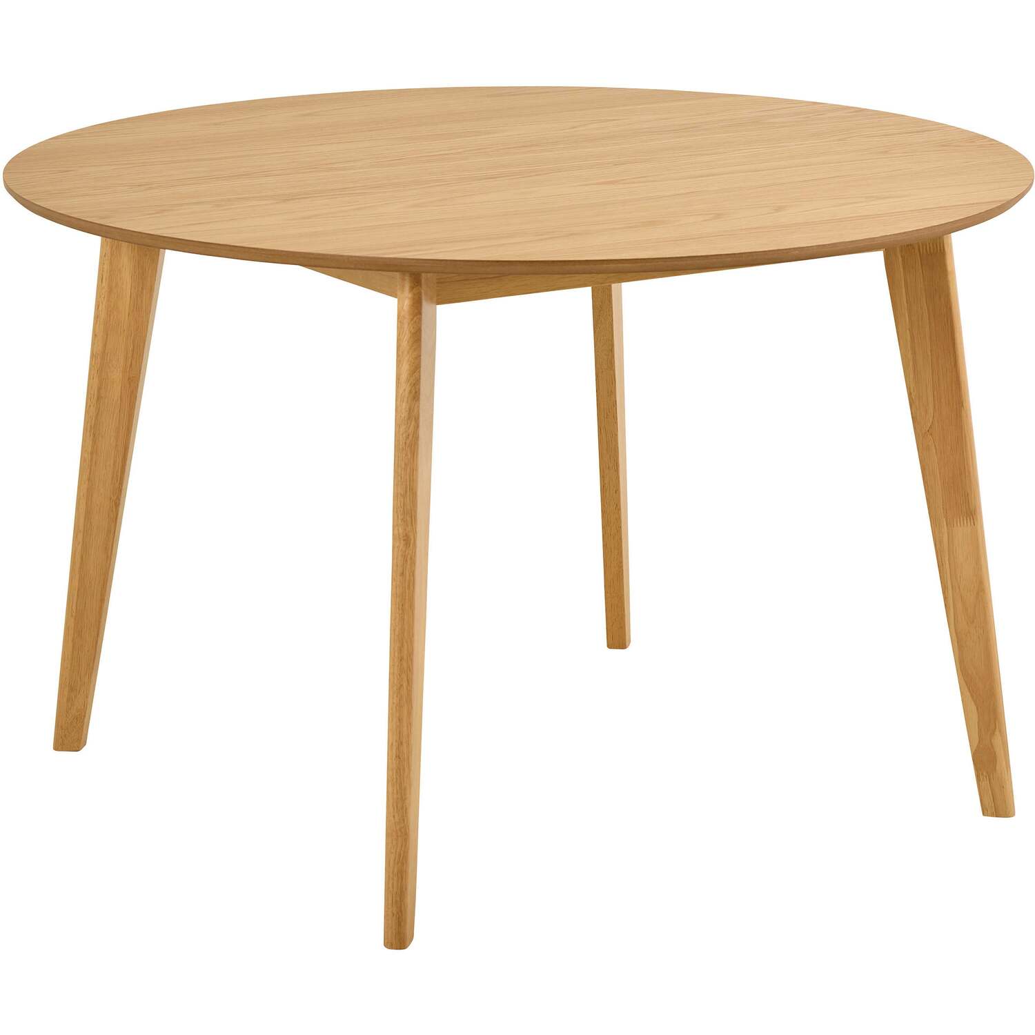 Wyld Haus Marseille 120cm Round Oak Veneer Dining Table Scandinavian Matt Oak - Natural