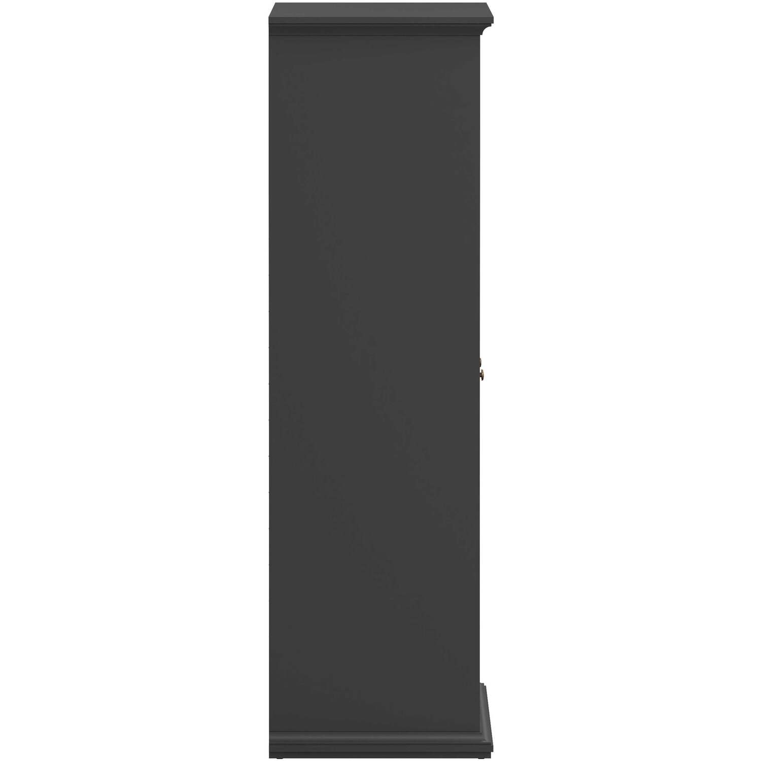 Wyld Haus Osaka Matt Dark Grey 3-door Wooden Wardrobe - Grey