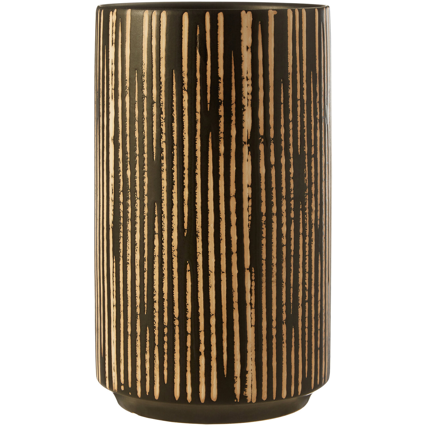 Nullah Large Smoked Grey Glass Vase - Stoneware 100%
