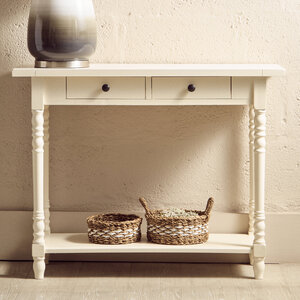 Heritage 2 Drawers Ivory Console Table