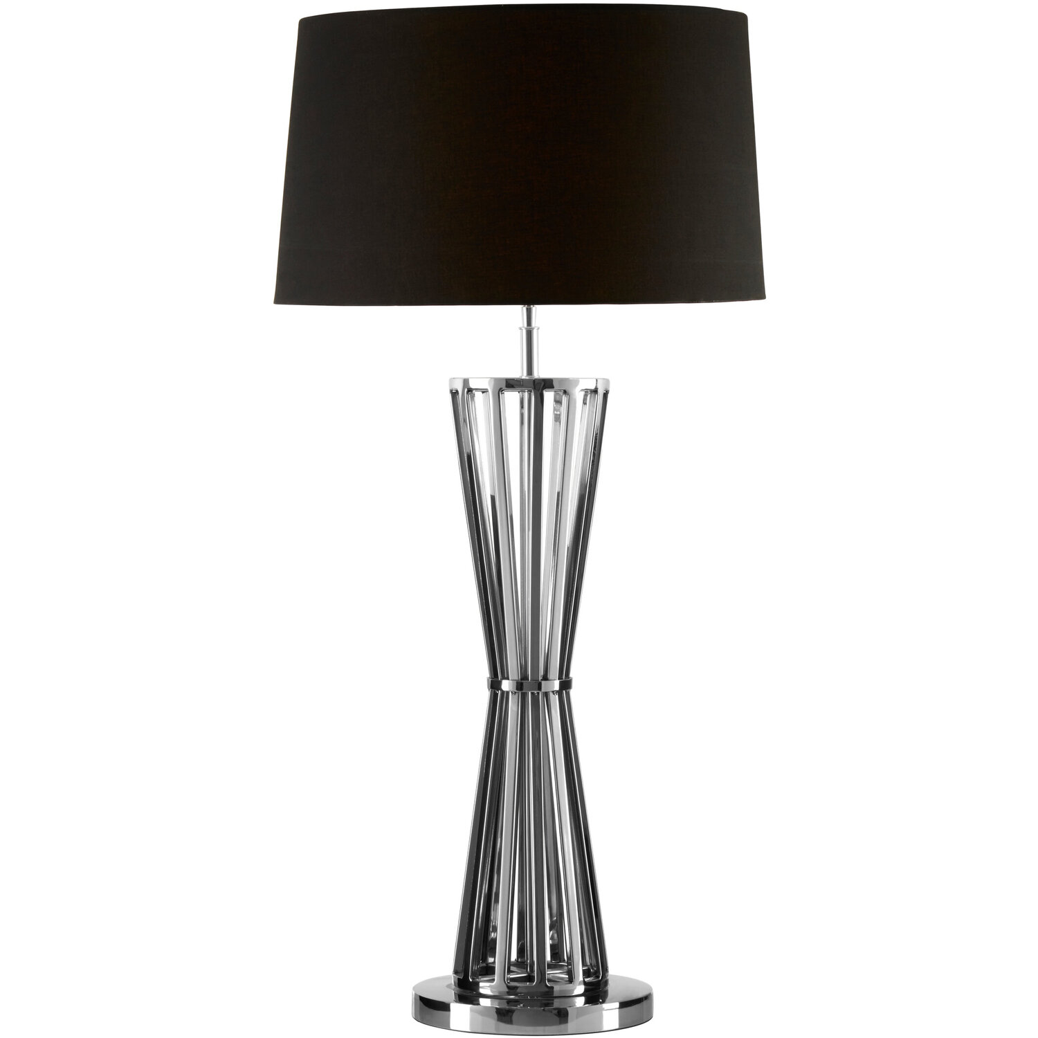 Skye Table Lamp with Twisted Base - Black