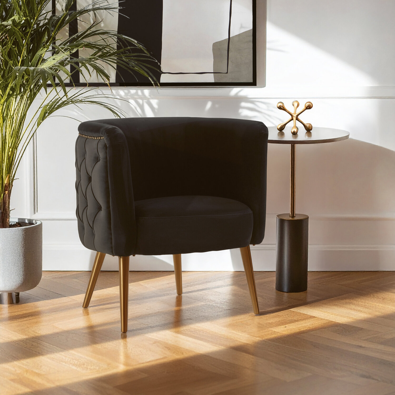 Manhattan Black Tub Chair - Black