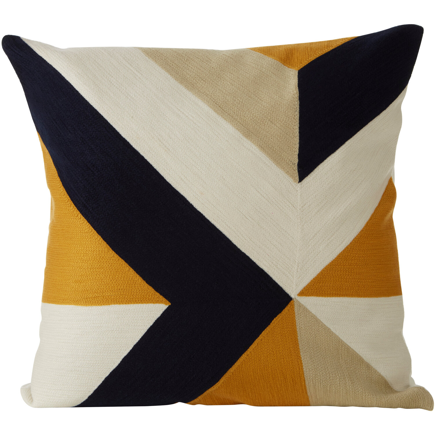 Bosie Ozella Abstract Pattern Embroidered Cushion - Multicolour