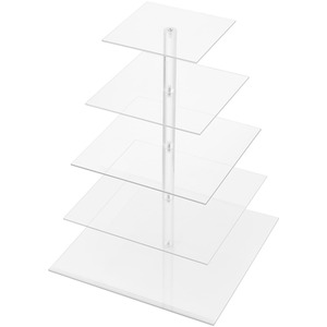 Lifeideas Clear Square Cupcake Display Stand