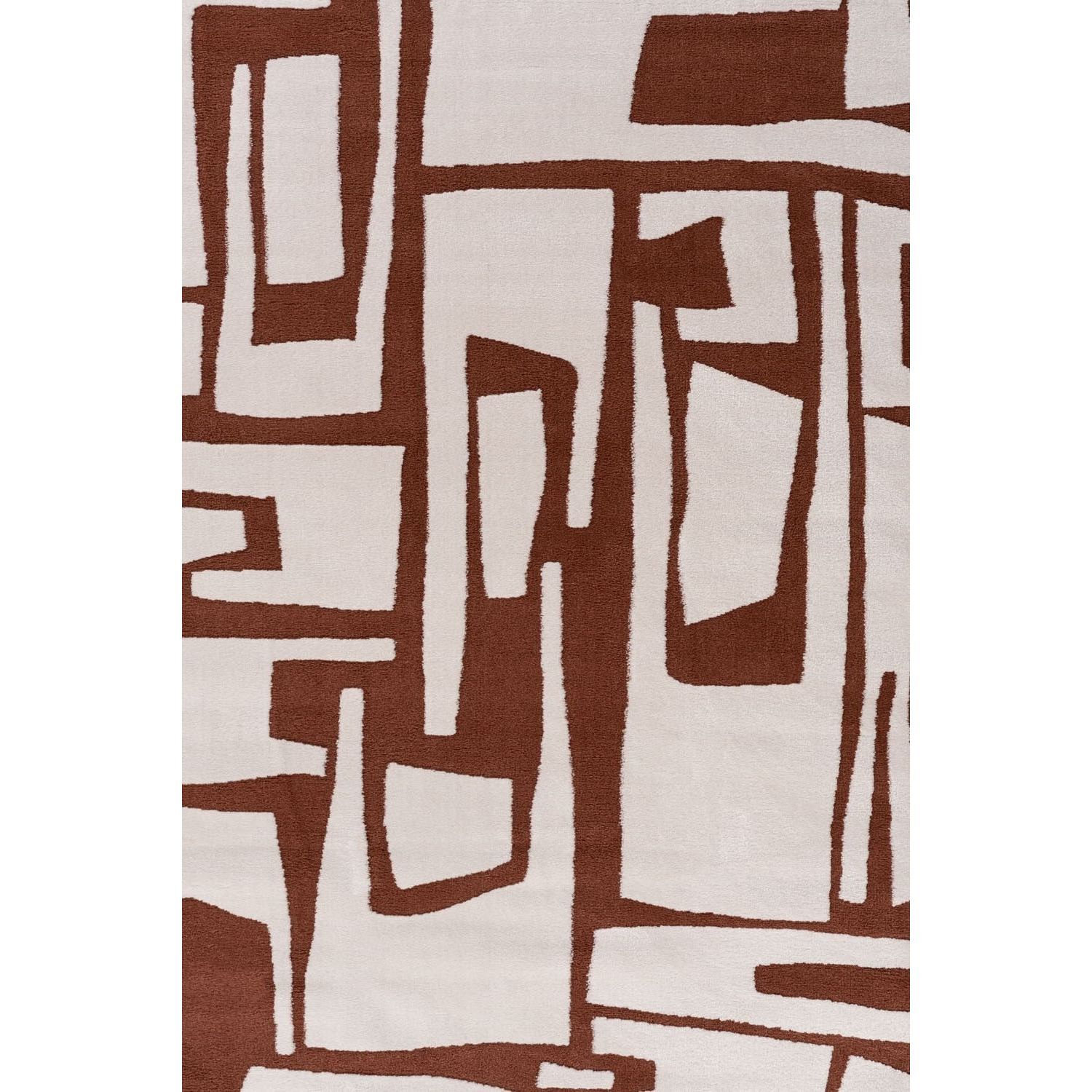 Rackhams Cream Loft Abstract Terra Rug - 120X170 Cm - Image 3