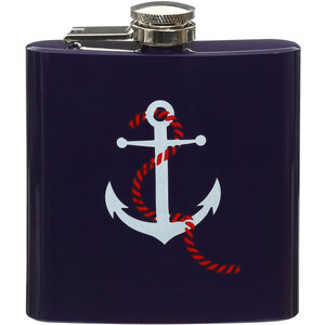 Auden Hip Flask with Anchor Design