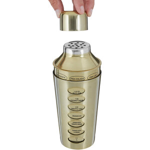 Recipe Brushed Brass Cocktail Shaker
