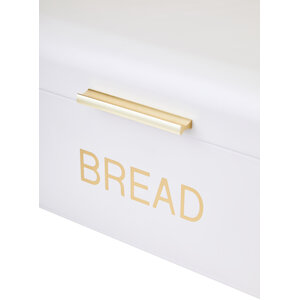 Bread Bin Matt Cream/Gold 42.5X24X17.2Cm