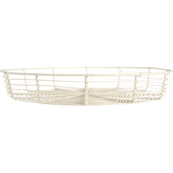 Cream Wire Bread Basket