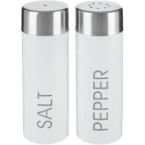 Liberty White Enamel Salt And Pepper Set