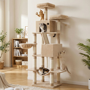 Feandrea Tall Multi Cat Tree with 13 Scratching Posts