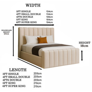 Plush Velvet Selena Premium Upholstered Bed Frame