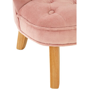 Estelle Pink Velvet Kids Chair