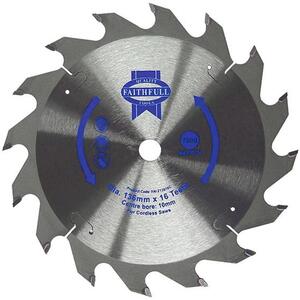 Faithfull Tct Cordless Trimsaw Blade 136 X 10mm X 30T