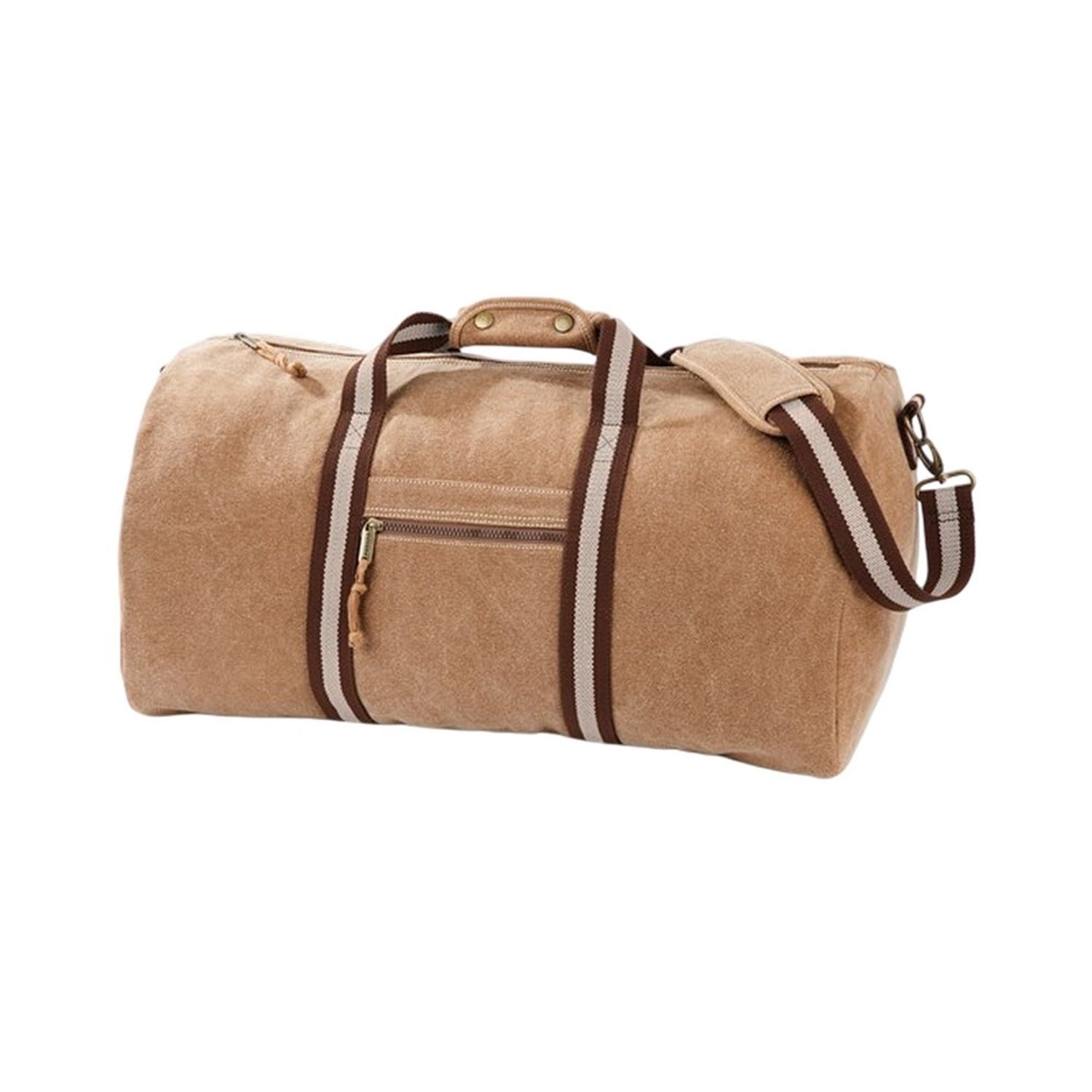 Quadra Vintage Canvas Holdall - Sahara
