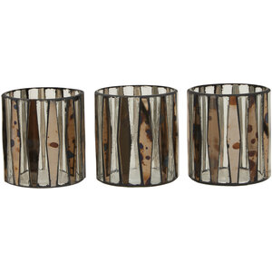Set of 3 Gaia Tealight Holders