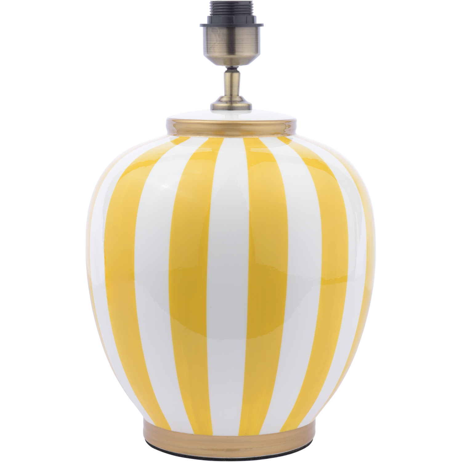 Dar Circus Table Lamp Yellow White Ceramic