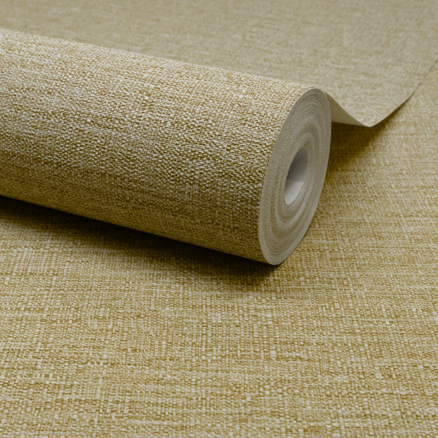 Grandeco Telma Slubbed Fabric Hessian Textured Luxury Wallpaper - Straw - Image 4