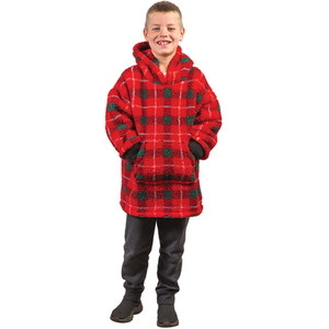 Kids Tartan Sherpa Hoodie