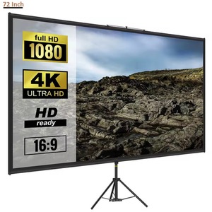 72 Inch Portable Projector Screen with Stand