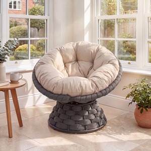 Calista Indoor or Outdoor Swivel Papasan Chair