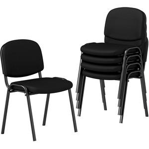 Black 5 Pack Stackable Waiting Chairs