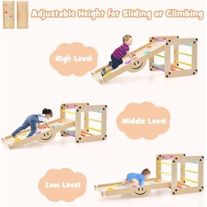 Foldable Wooden Toddler Montessori Climber