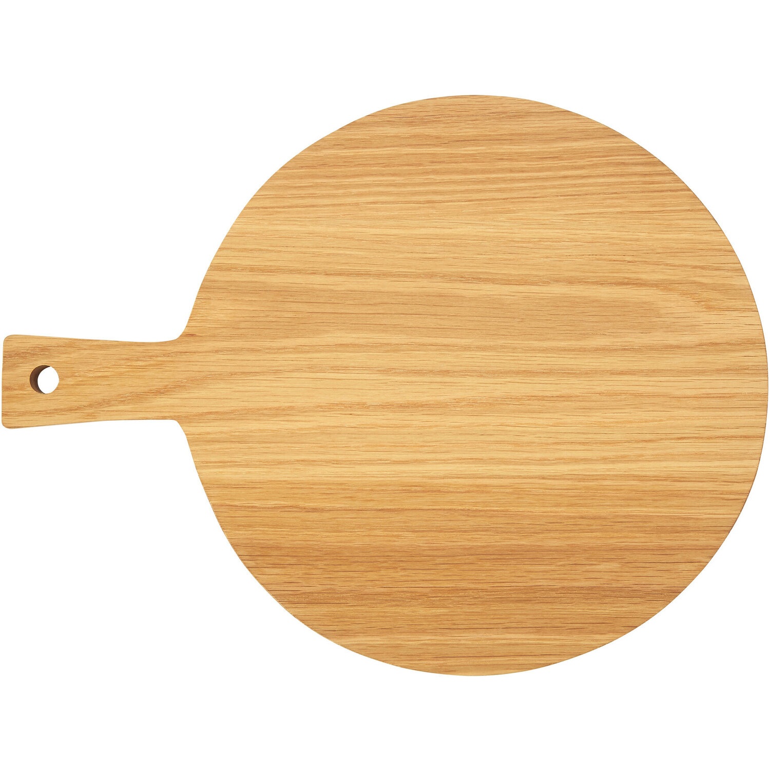 Maison By Premier Lyna Round Oak Wood Paddle Chopping And Serving Board - Natural
