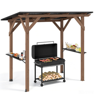 Cedar Wood BBQ Gazebo