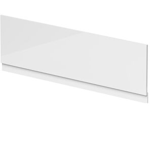 1800mm Waterproof Straight Shower Bath Front Panel - Gloss White