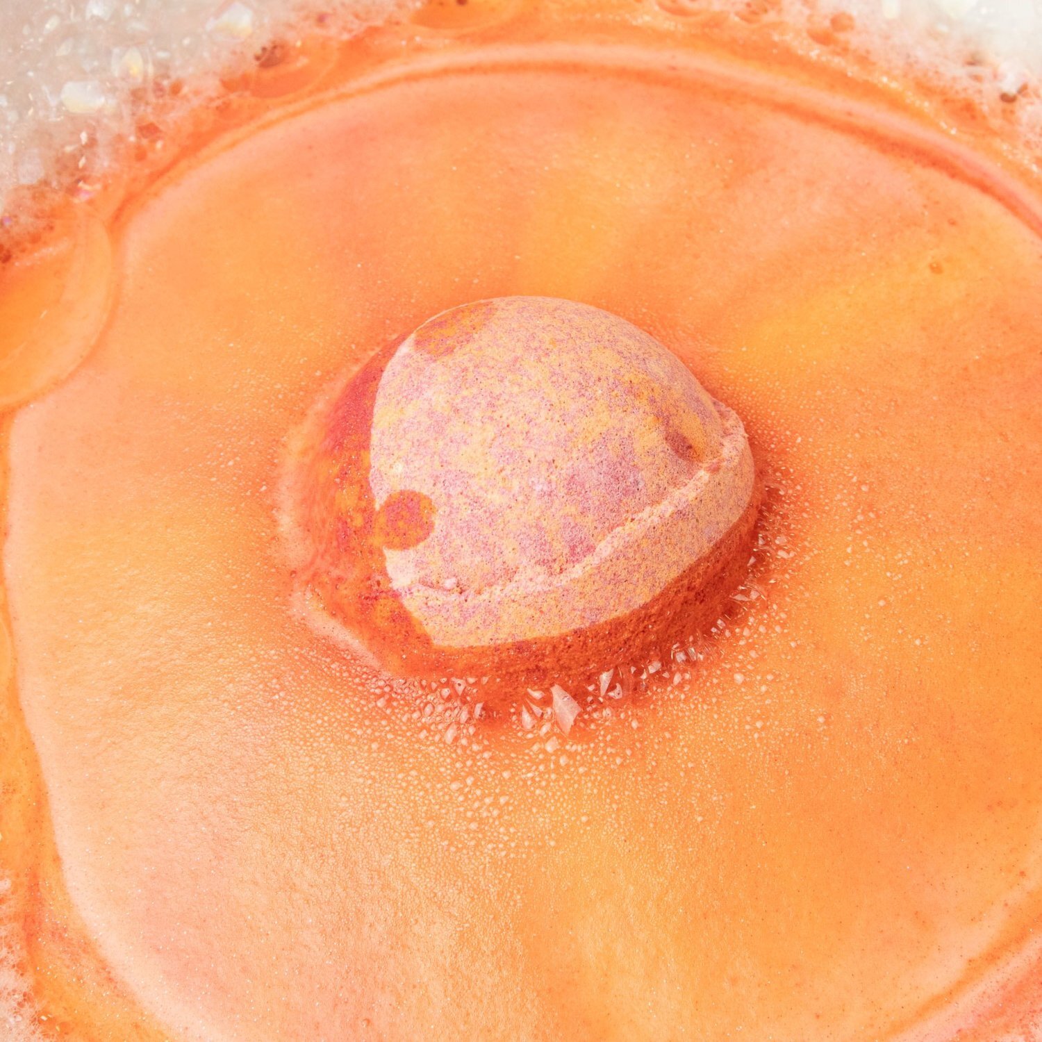 Kdmd Orange Fire Crystal Bath Bomb With Real Gemstone Surprise In - Image 7