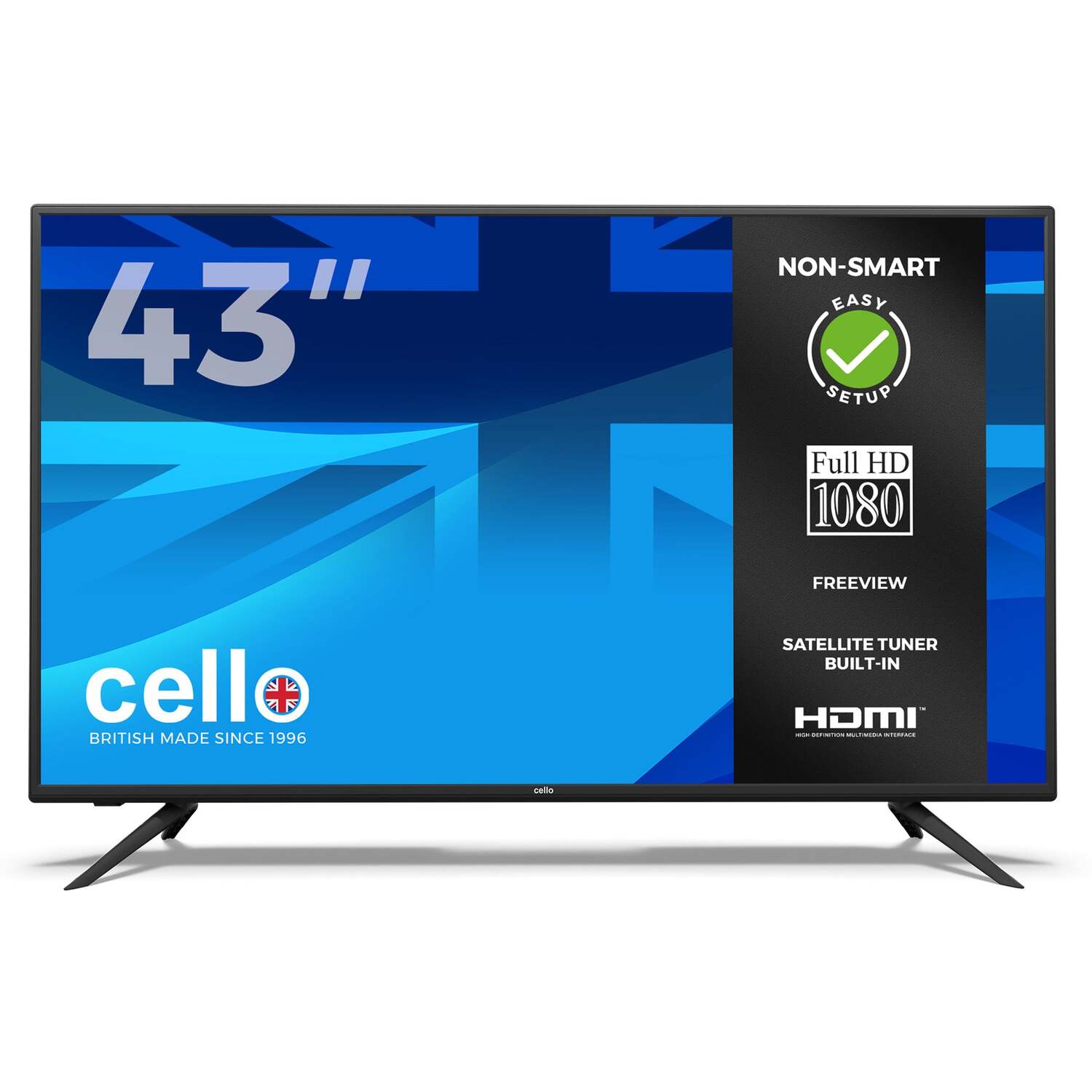 Cello 43¿ Full Hd Led Tv With Built-In Freeview T2 Hd - Black