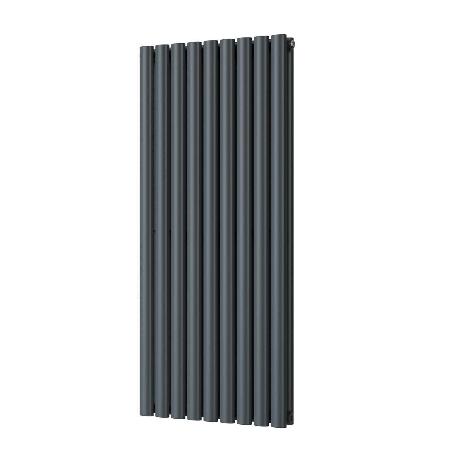 Uk Radiators Omeara - Anthracite Vertical Radiator Double Panel - Anthracite / 522Mm / 1200Mm