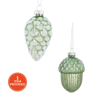 Sage Green Frosted Pinecone or Acorn