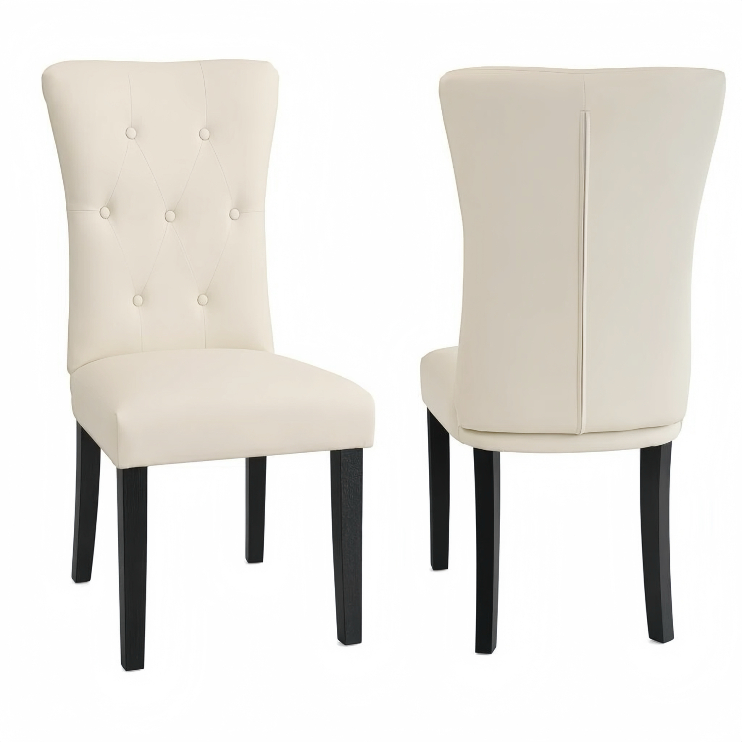 Alivio Faux Leather Dining Chair - White