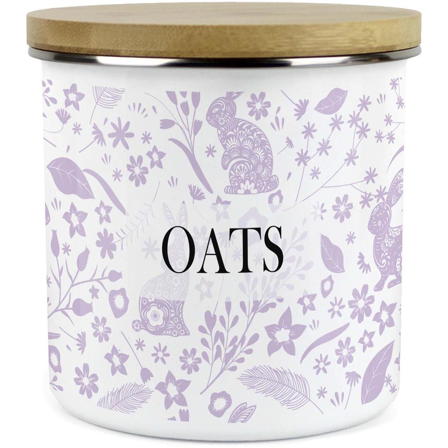Purely Home Lilac Wild Rabbits Large Kitchen Storage Canister - Blue