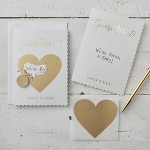 Mint & Gold Guess What Scratch Greeting Cards Scratch & Reveal 2