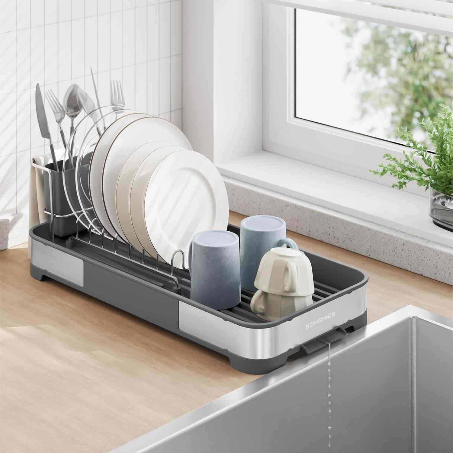 Image of Stainless Steel Dish Drying Rack with&hellip;