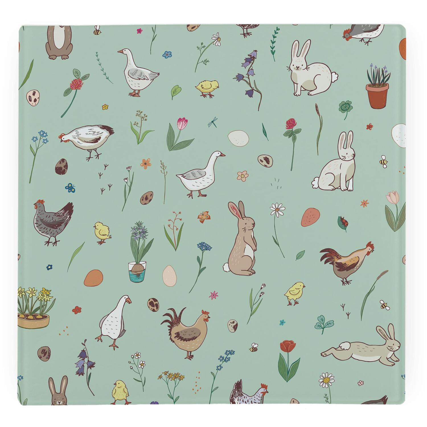 Image of Easter Animals Large Square Worktop Protector&hellip;