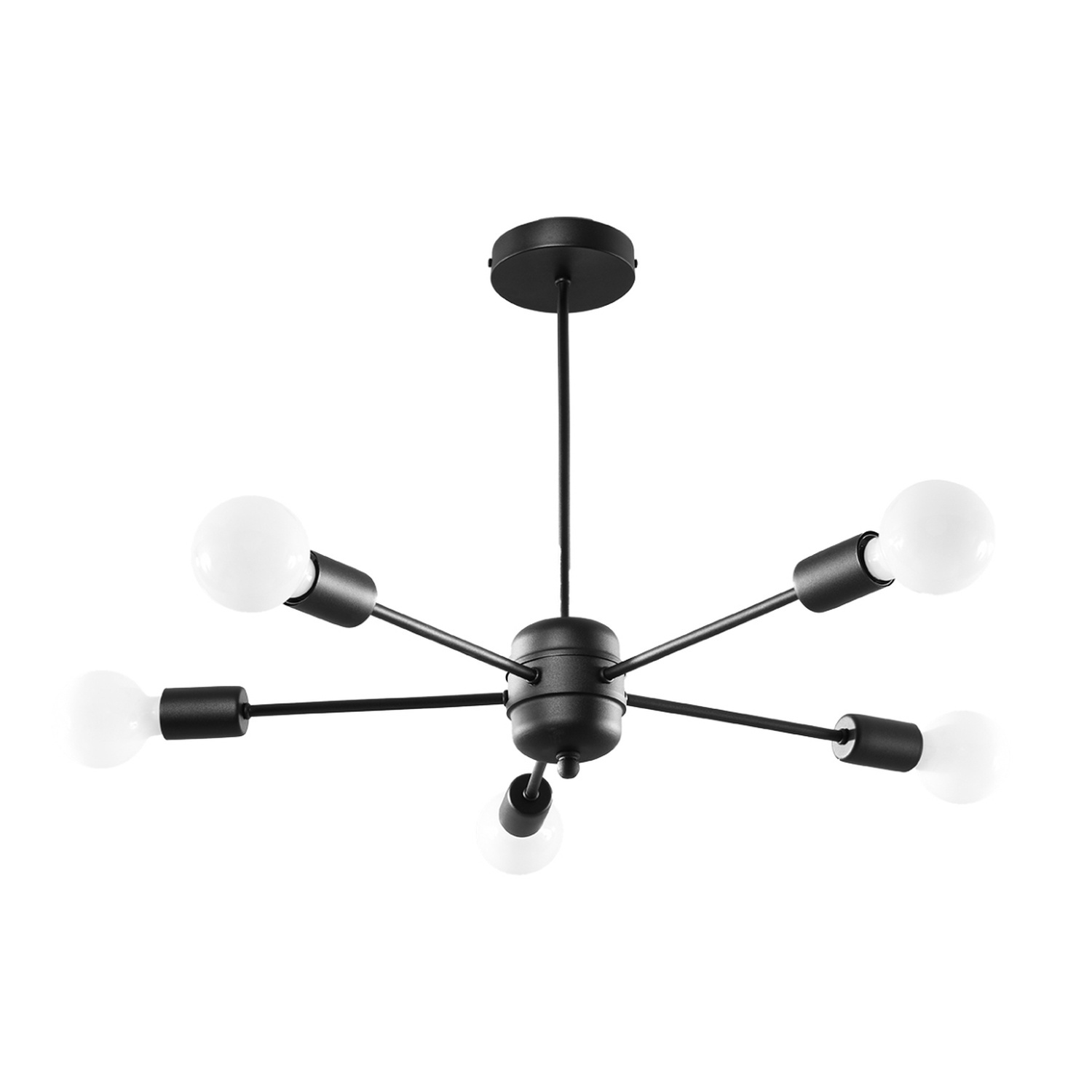 Sollux Lighting Chandelier Lango 5 Black - Black