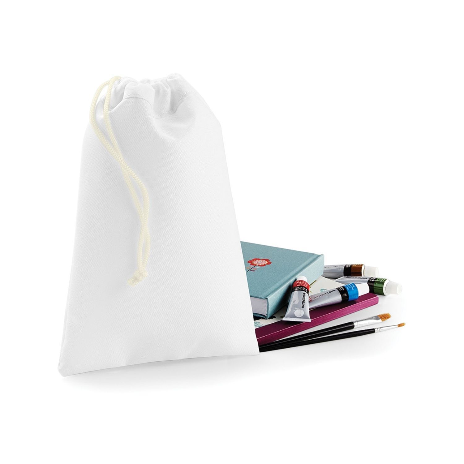Bagbase Sublimation Stuff Bag (4 Sizes) (Pack Of 2) - White