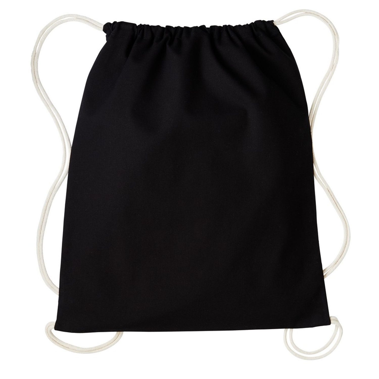 Nutshell Drawstring Gymsac - Black/Natural