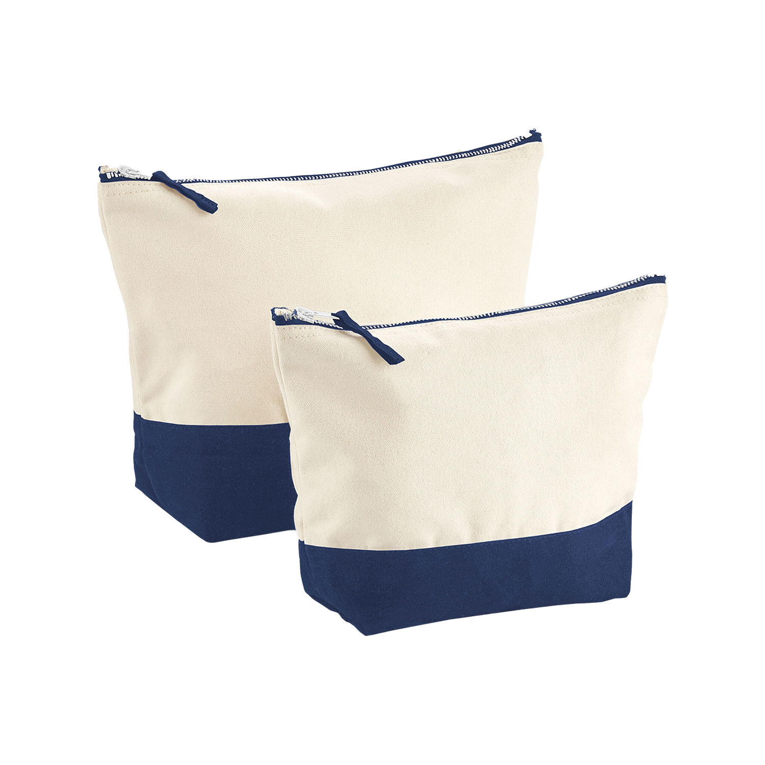 Westford Mill Canvas Dipped Base Accessory Bag B - Natural/Navy